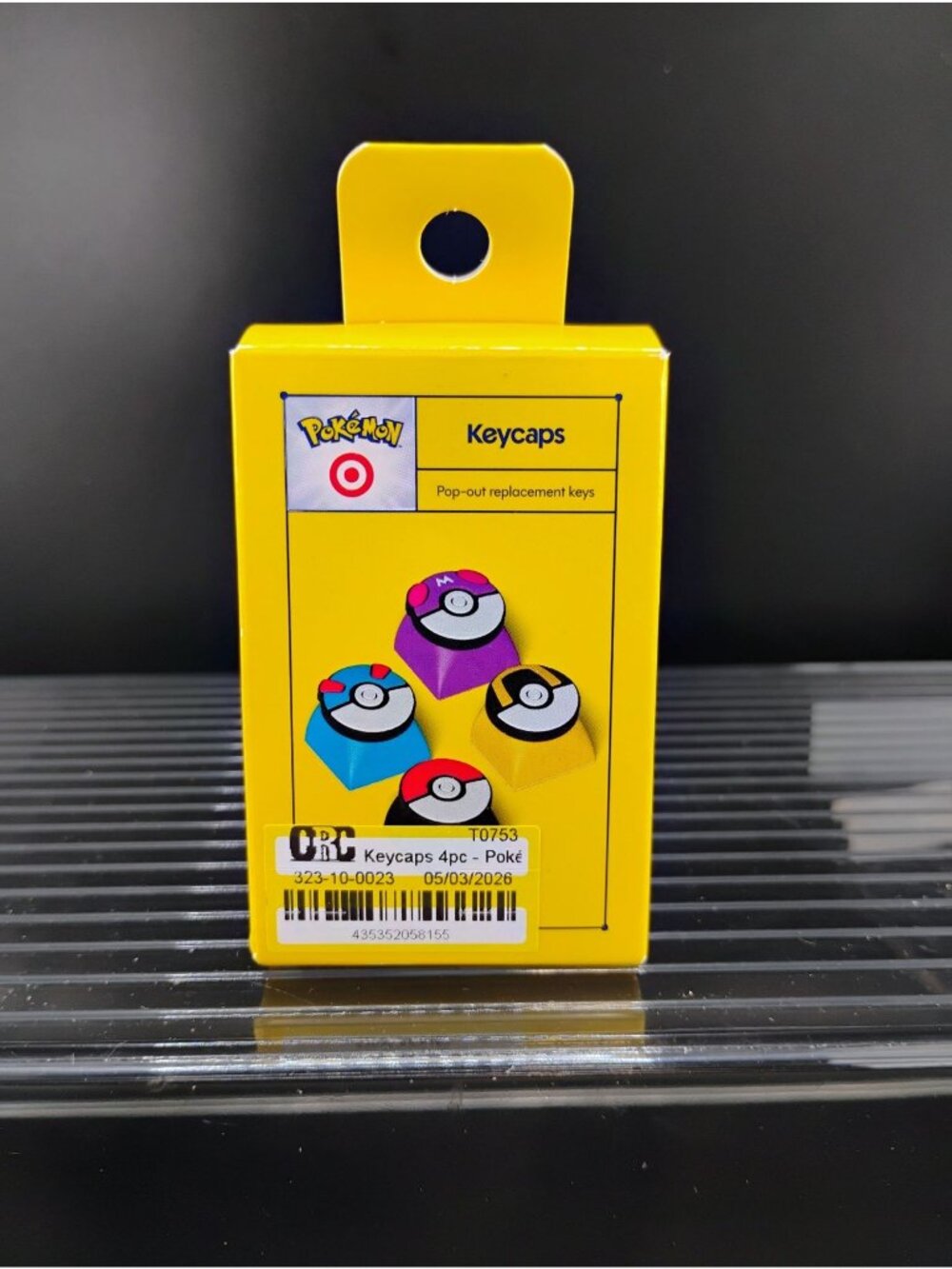 Pokémon Keycaps 4pc Set Compatible With Membrane Keyboards